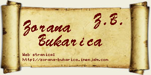 Zorana Bukarica vizit kartica